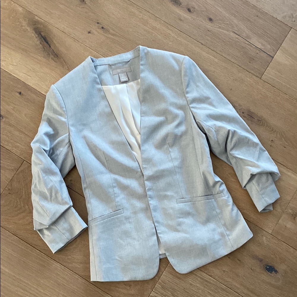 H&M Gray Blazer Minimalist Design Lightweight